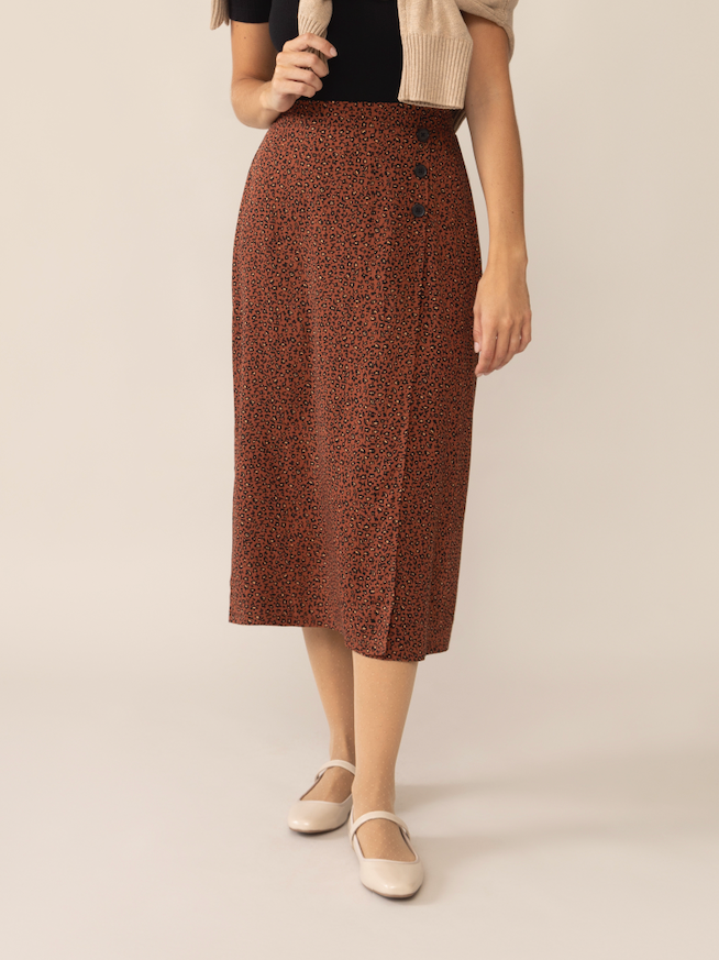 Anaïs Wild Flowers Wrap Skirt