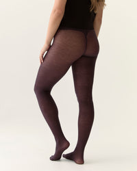 Paisley Contour Shaping Tights in Fig